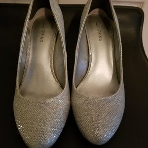 Silver Pumps